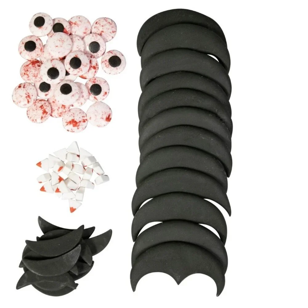 Wilton Halloween Vampire 72 Pc Icing 12 Cupcake Decorations Baking Dracula